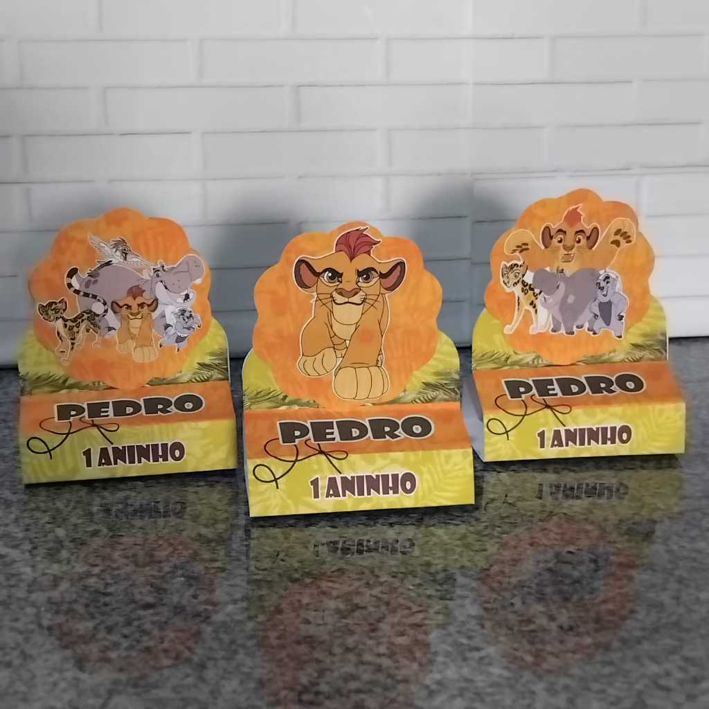 Porta Bis Duplo A GUARDA DO LEÃO - Lembrancinha Porta Bis para decoração de festa infantil