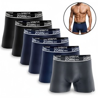 Kit 10 Cuecas Boxer Box Masculinas Microfibra Lisas Pretas