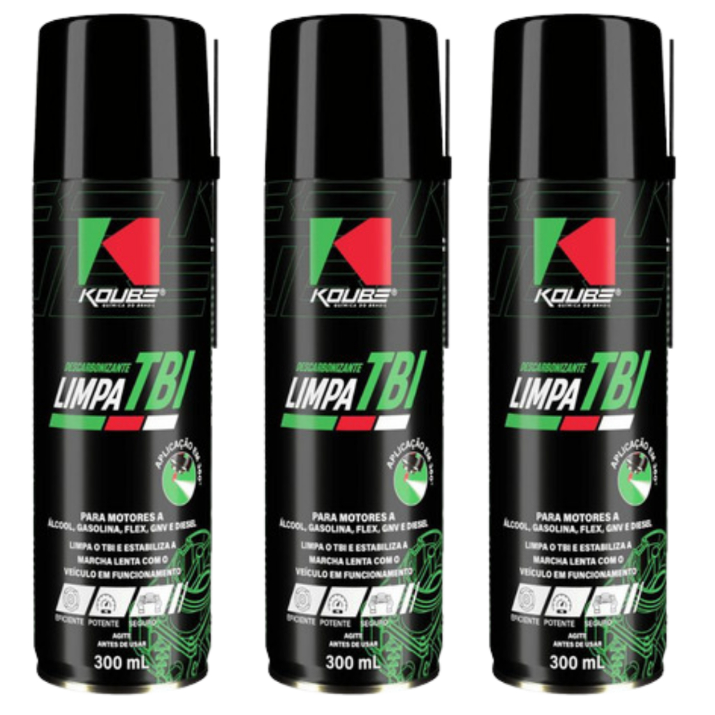 Descarbonizante Limpa TBI Corpo de Borboleta 3 Unidades
