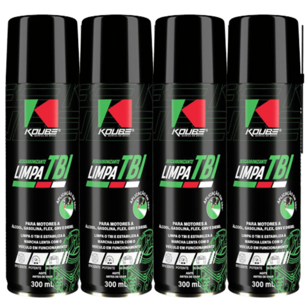 Descarbonizante Limpa TBI - Koube - 4 Unidades