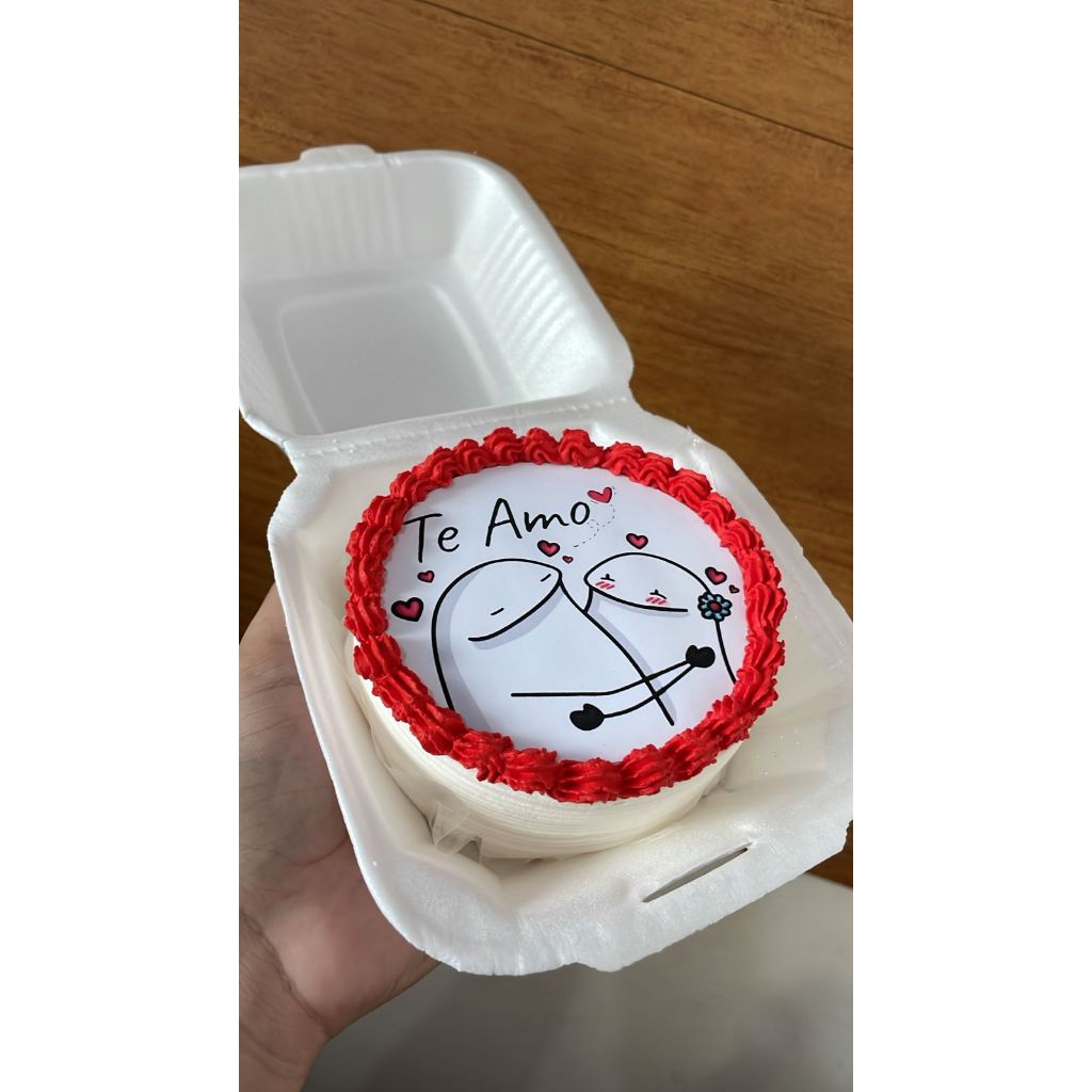 TOPO DE BOLO FLORK TE AMO PARA BENTO CAKE NO ACETATO – Personalizado com Nome e Idade – Festa Infantil