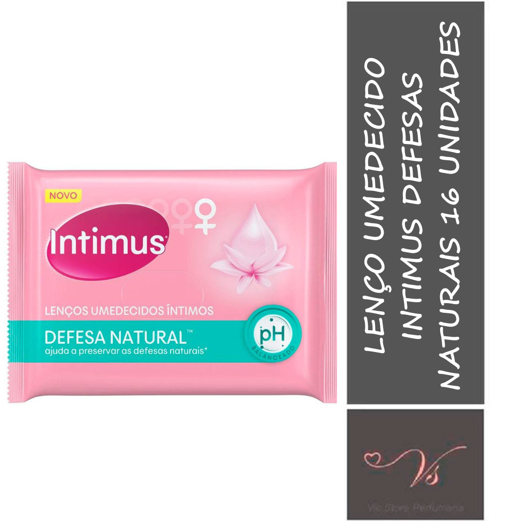 Lenço Umedecido Intimus Defesas Naturais (1 pacote com 16 lenços)