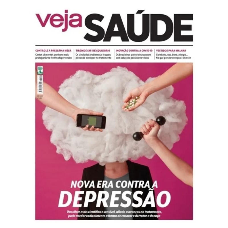 Revista Veja Saúde n° 462 - Dezembro 2020 - Editora Abril - Nova Era Contra a Depressão