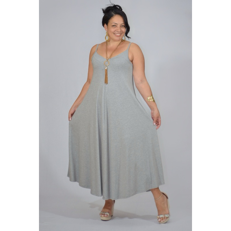 Vestido Mídi Soltinho  Feminino  Rodado Godê  Verão  Plus Size