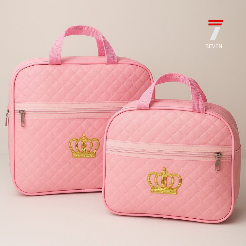 Kit 2 Bolsa Maternidade Bebe Menino e Menina Varias Cores Mala Com Zíper Impermeável em Oferta na Shopee