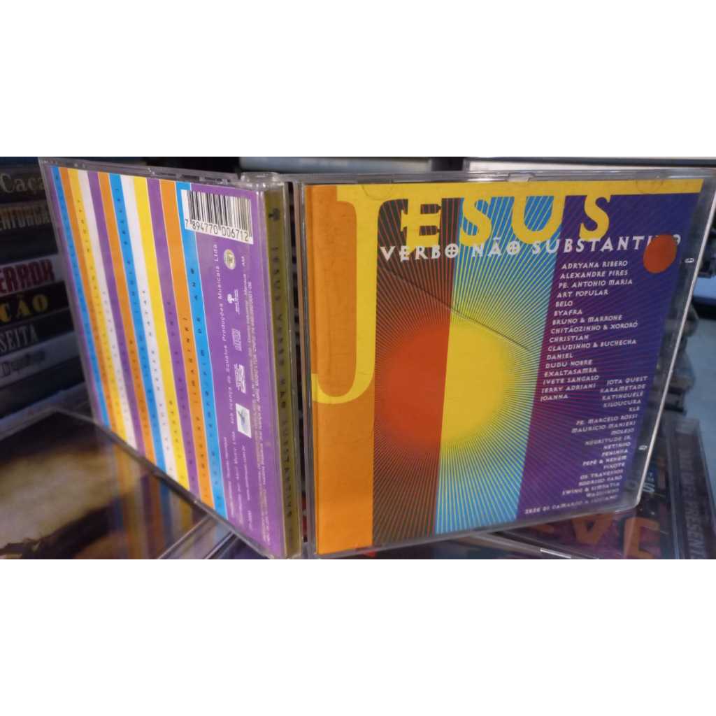 Cd Jesus Verbo Não Substantivo - Ótimo estado Abril  Byafra Bruno e Marrone chitãozinho peninha zezé Daniel belo adryan
