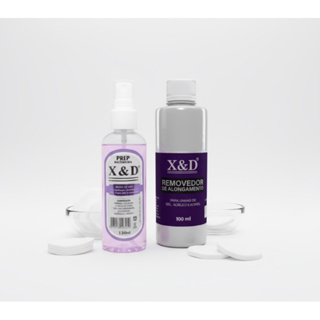 Kit Unha De Gel Completo Para Esmalte Em Gel, Removedor De Alongamento E Preparador De 120ml X&d em Oferta na Shopee