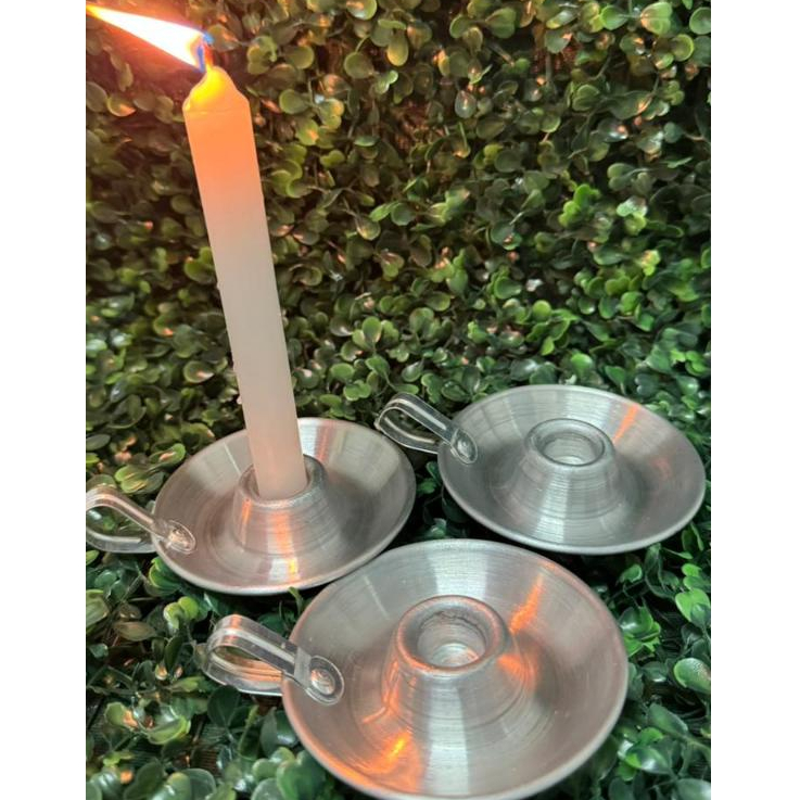 Suporte Para Velas Palito Castiçal De Alumínio — imagem 2 de 2