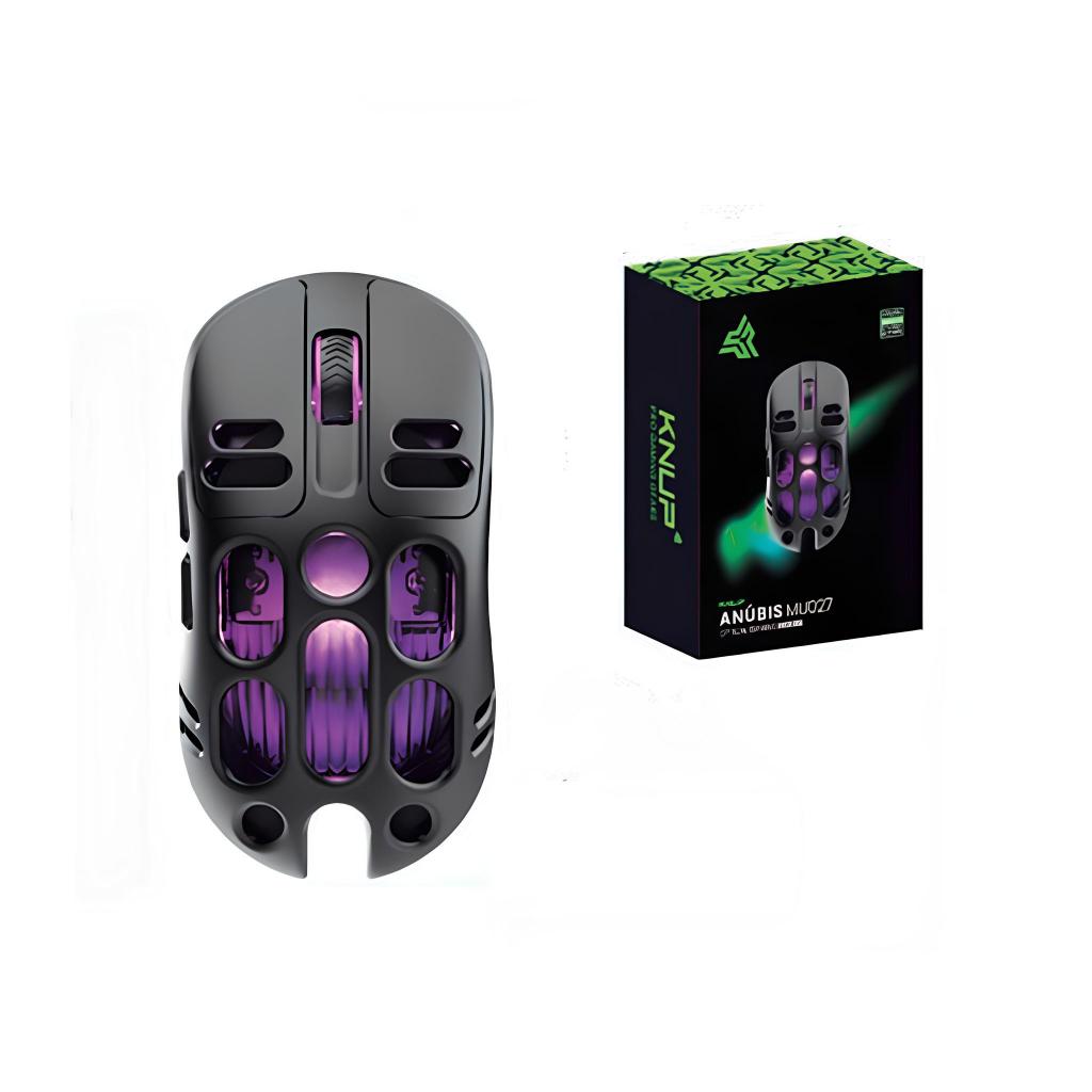 Mouse Gamer Sem Fio Rgb 6800dp max  6 Botões Bluetooth Usb Preto