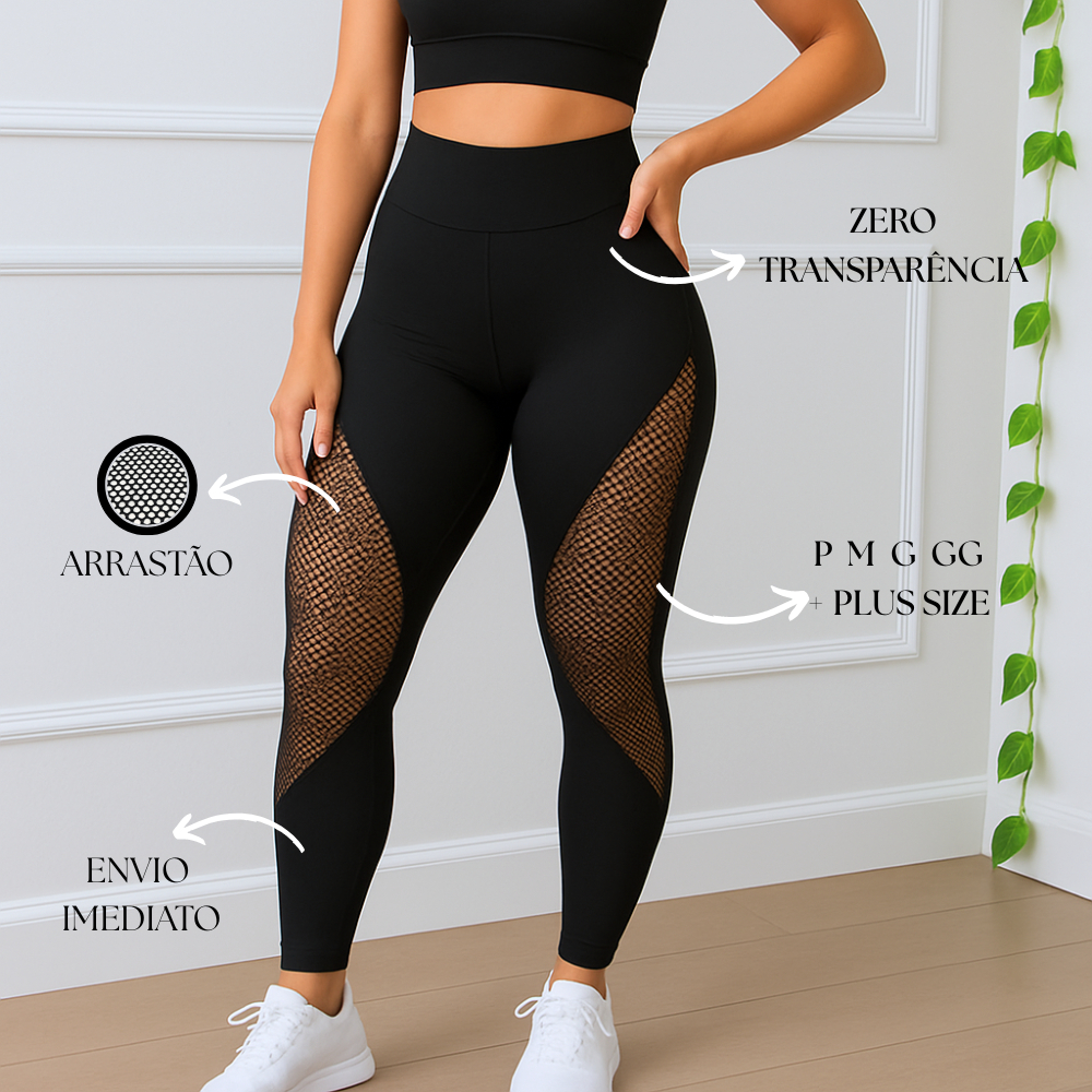 Calça Legging Feminina Arrasao PROMOÇÃO  Premium Cintura Alta Estampada Academia Yoga Corridat