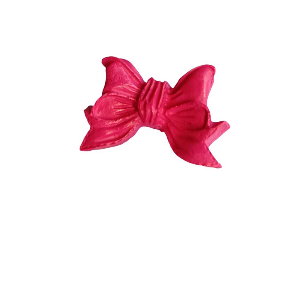Kit 10 Unidades Puxador Móveis Laço Resina Pink Penteadeira Decoração