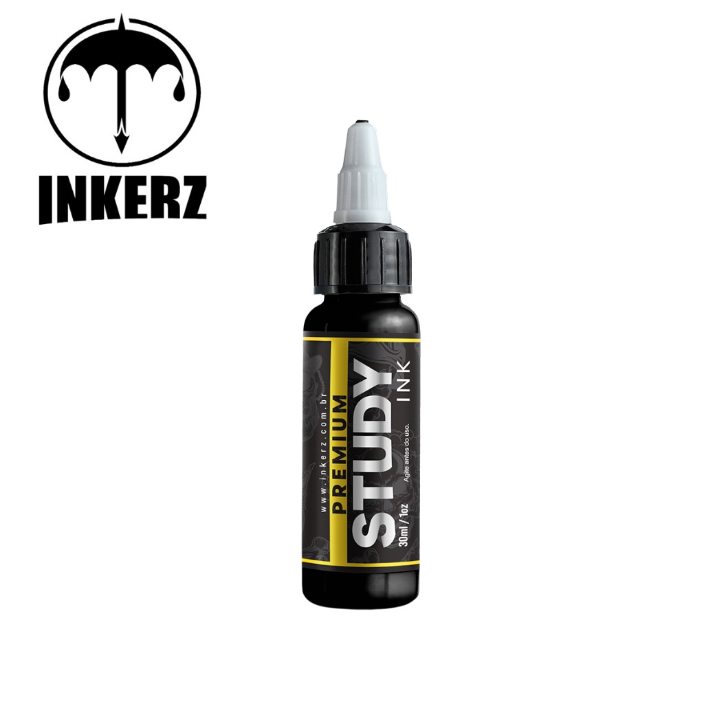 Tinta Estudo Study Ink 30 Ml Preto Tribal Tattoo Aprendiz escolha a sua cor