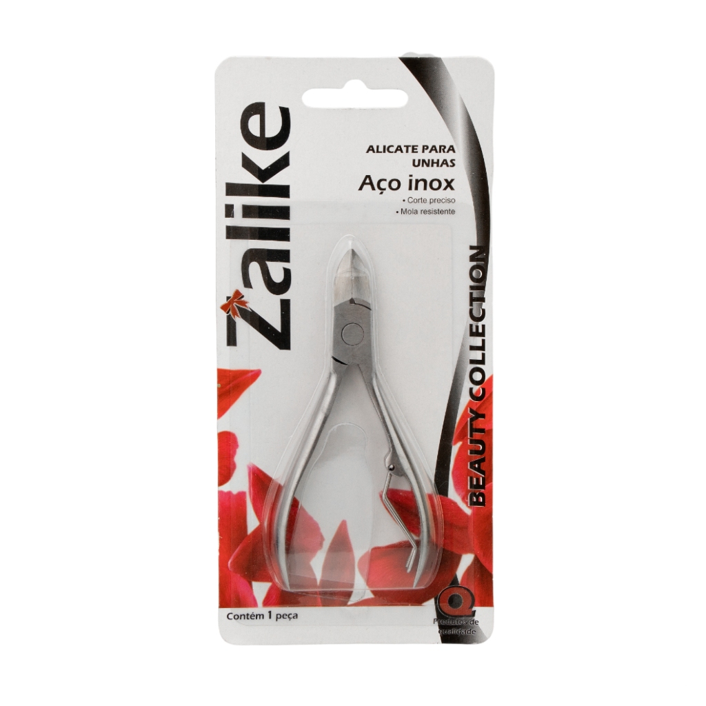 Alicate para Unhas Zalike Aço Inox | Corte Preciso, Mola Resistente e Durabilidade no Uso Diário