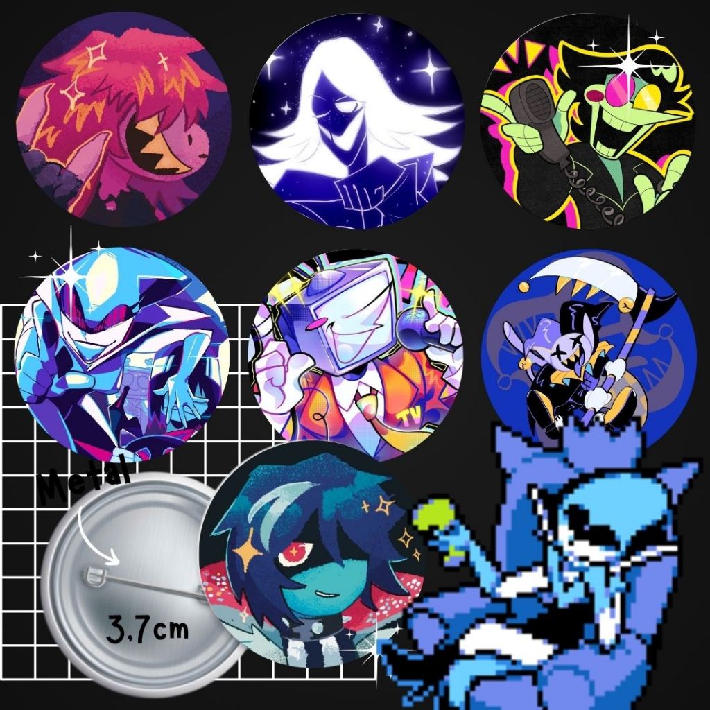 Bottons Deltarune (Undertale) - Botton Colecionável 3,7cm em Oferta na Shopee