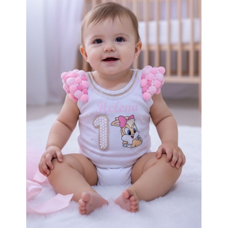 Body Infantil Tema Baby Toon Lolla– Body Estiloso para Bebê