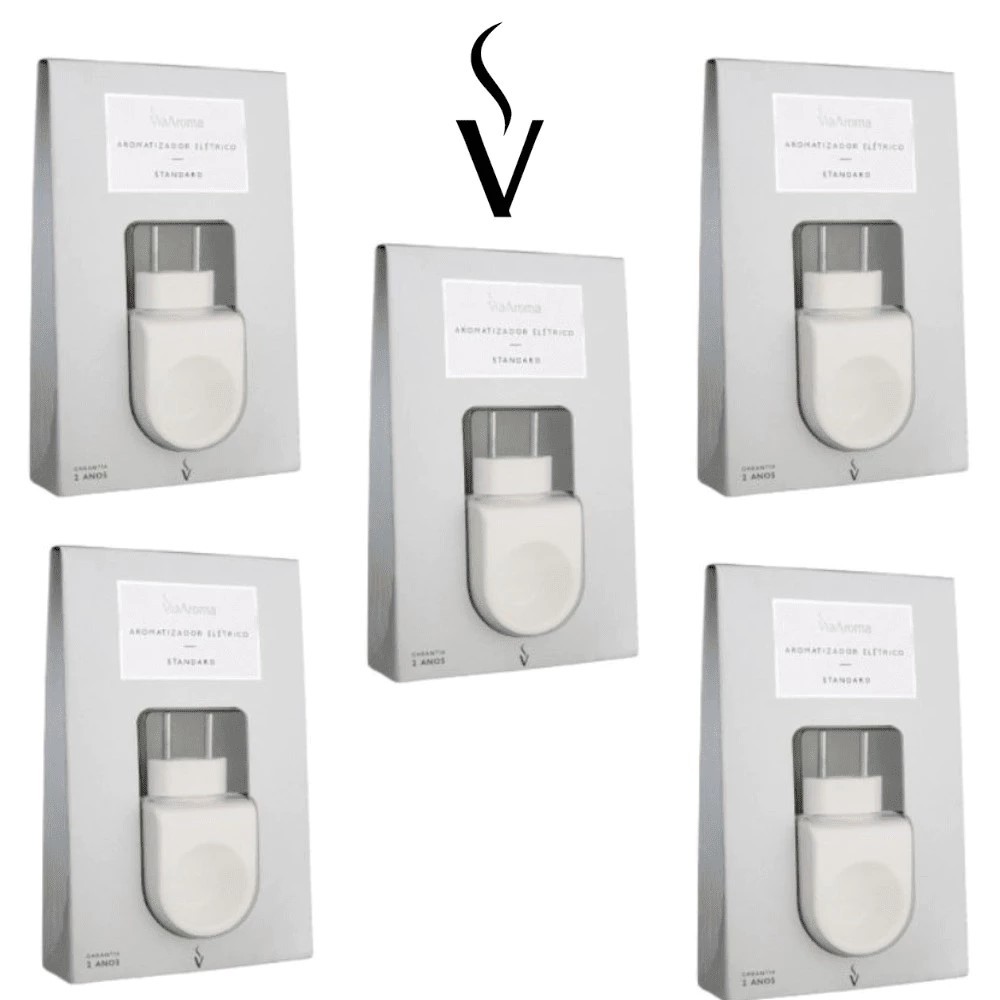 2/3/4/5 DIFUSOR AROMATIZADOR ELÉTRICO STANDARD VIA AROMA PARA ESSÊNCIAS E OLÉOS ESSENCIAIS