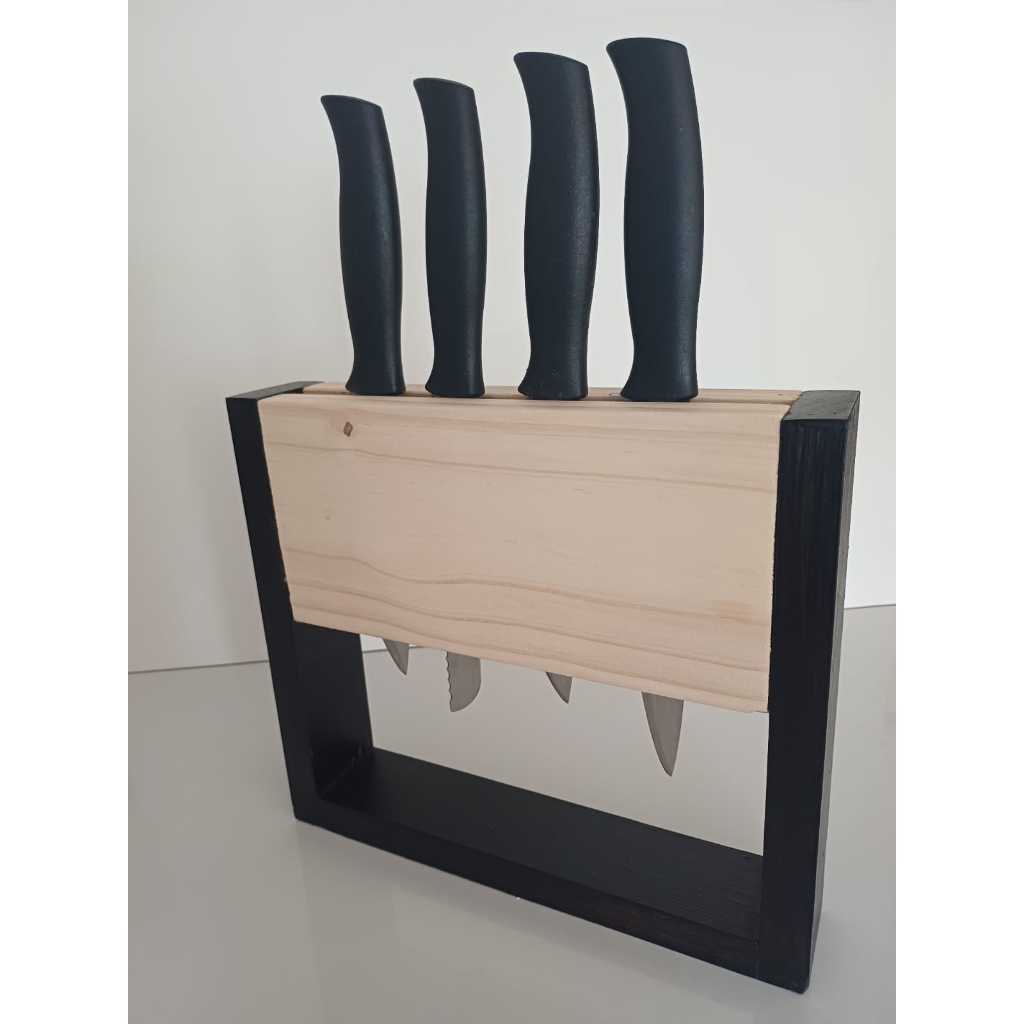 Suporte de Facas / Faqueiro / Cepo para Facas / Porta Facas Lemon