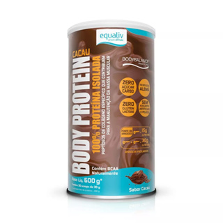 Body Protein Cacau 600g 100% Proteína Isolada - Equaliv em Oferta na Shopee