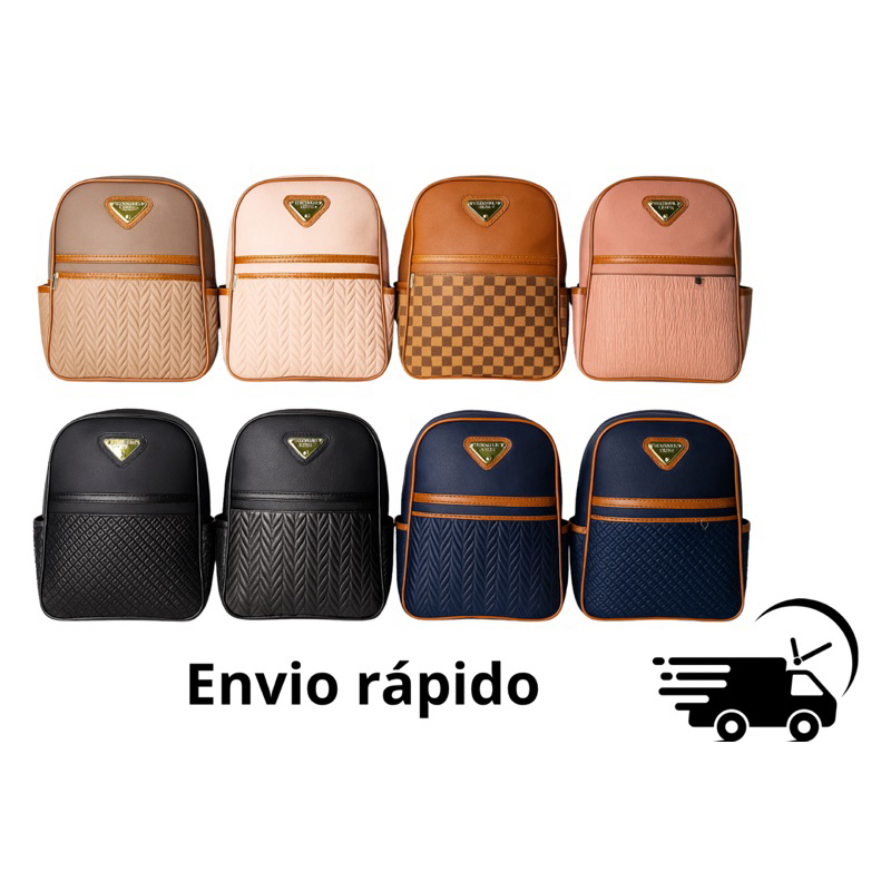 Mochila Feminina Bolsa Feminina em Couro Sintético em Oferta na Shopee