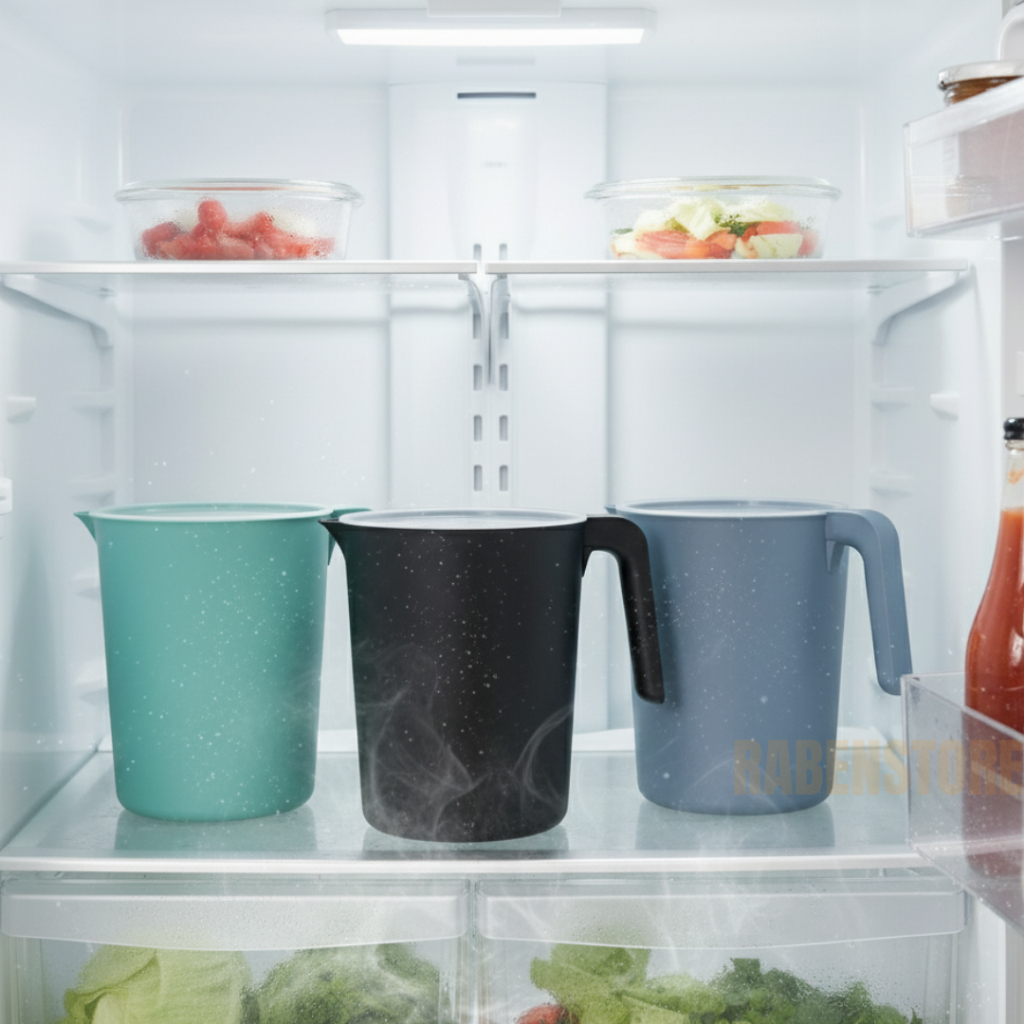 KIT Jarras de Plástico com Tampa 1800ml Luxo Agua Sucos e Bebidas