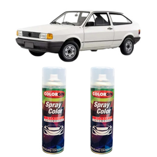 Tinta Spray Automotiva Branco Geada Lisa Vw + Verniz 300ml em Oferta na Shopee