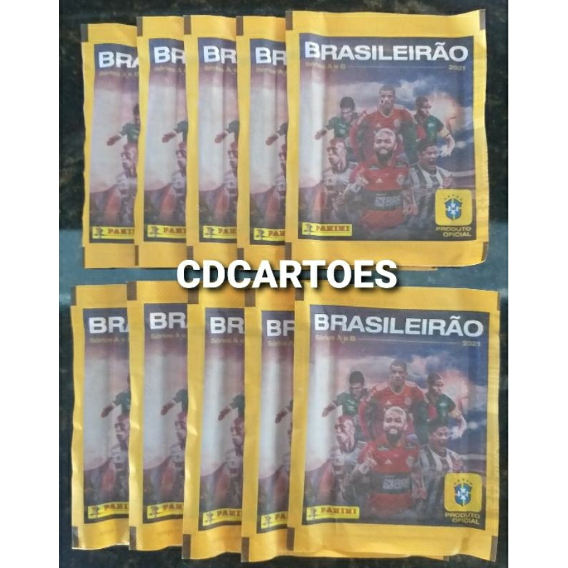 10 Envelopes de Figurinhas - Lacrados - Álbum Campeonato Brasileiro 2021 - Panini