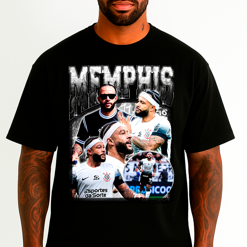 Camisa Camiseta Basica jogador holandes memphis futebol depay holanda streetwear estilosa em algodao Unissex