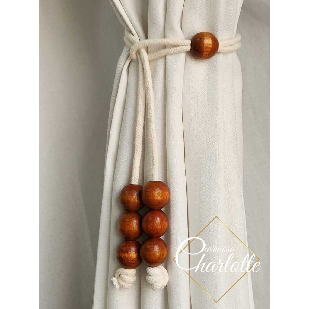Prendedores de Cortina Diva Rústico Abraçadeira Decoração Sustentável para Casa - Charmosa Charlotte em Oferta na Shopee