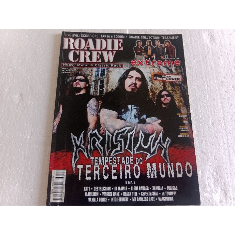 revista roadie crew número 117 outubro de 2008 krisiun pôster lordi ótimo estado páginas e capa
