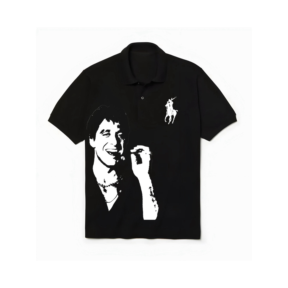 Polo Scarface Al Pacino Algodão Streetwear