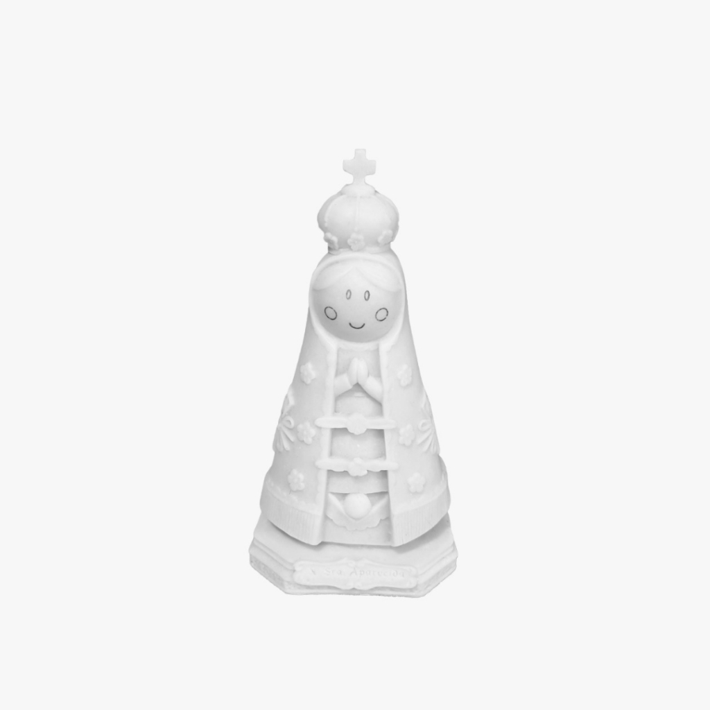 Imagem de Nossa Senhora Aparecida Infantil em Mármore Maciço - 15cm