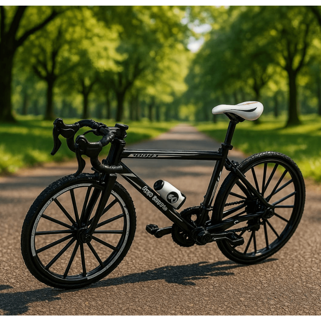 Brinquedo Miniatura Bicicleta Bike Esportivo no campo topo de bolo