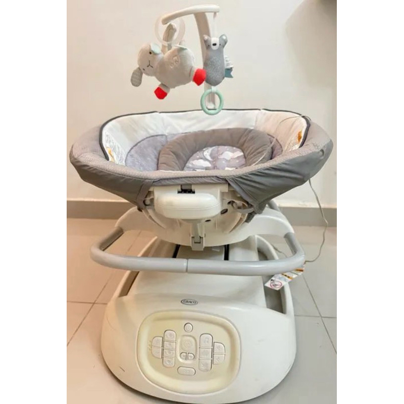 Cadeira Balanço Automática Musical Vibratória Bebê Importada Detecção de Choro e Movimento Graco Sense2Soothe 2 em 1