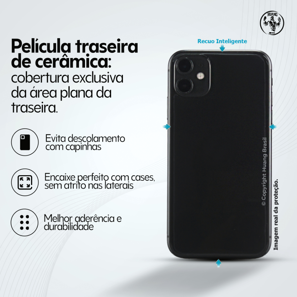 Película Cerâmica Privacidade e Traseira para iPhone Huang