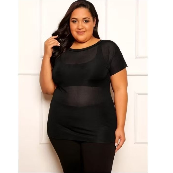Kit 3 Blusa ou 1 blusa feminina plus size veste legging tule manga curta camiseta treino academia