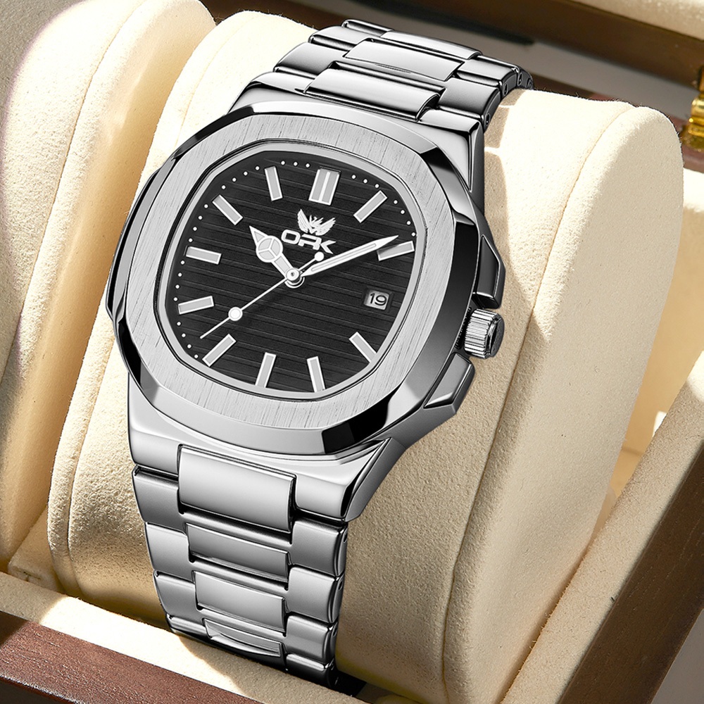 OPK Relógio Masculino Original Luxury Business Casual Waterproof Stainless Steel 6055 em Oferta na Shopee