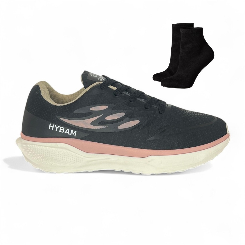 Tênis Feminino+Meia Kit Esportivo Academia Corrida Caminhada | Envio Imediato