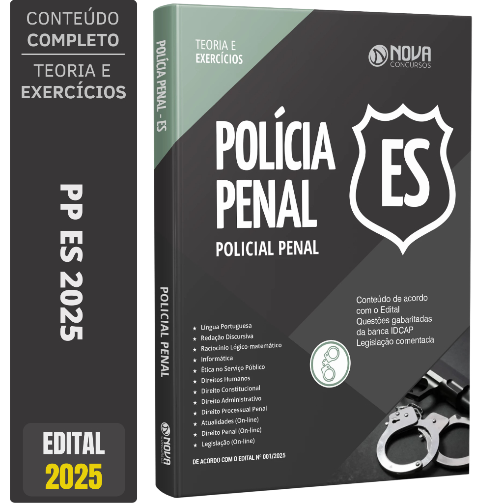 Imagem Apostila Polícia Penal ES 2025 - Policial Penal