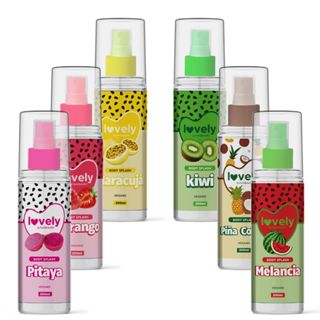 Body Splash com Cheirinhoda Fruta Lovely Face Beautiful 200ml em Oferta na Shopee