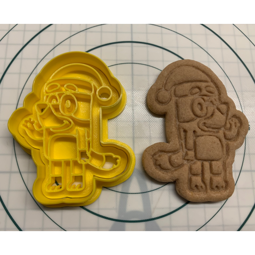 Cortador Bluey Natalino Natal Christmas Cookie Cutters Molde de Biscoito Bolacha Confeitaria Carimbo