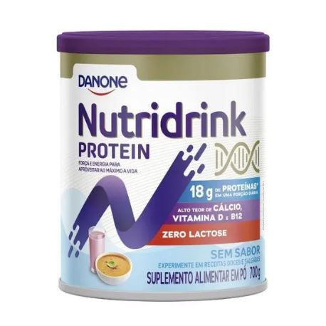 Nutridrink Protein Sênior Zero Lactose - Sem Sabor 700g Danone em Oferta na Shopee
