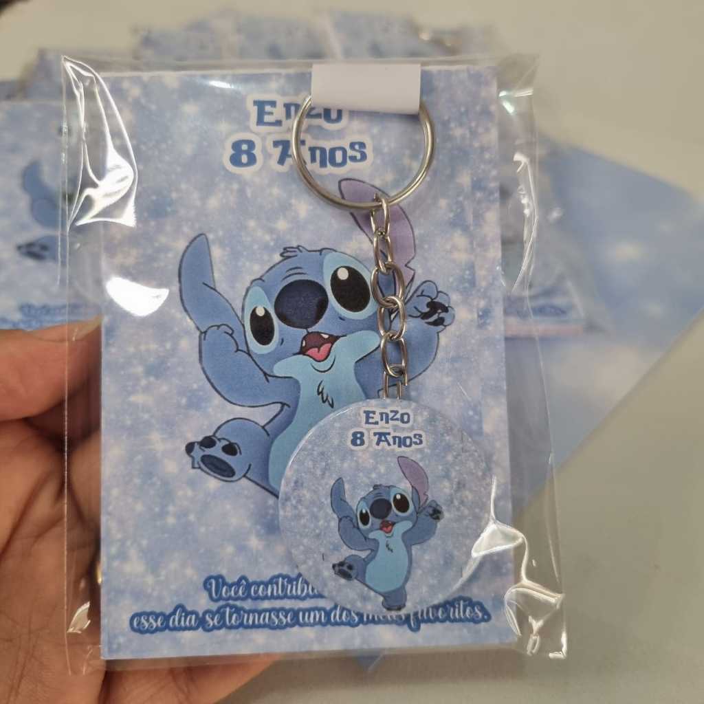 Kit Lembrancinha Aniversário Stitch Personalizado Nome e Idade do Aniversariante Lembrança Festa Infantil