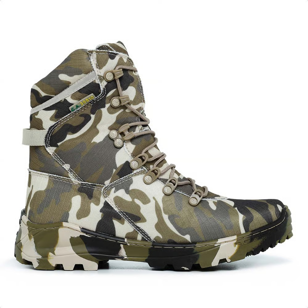 Bota Militar Acero Extra Leve Multicam Camuflada em Ripstop com C.A