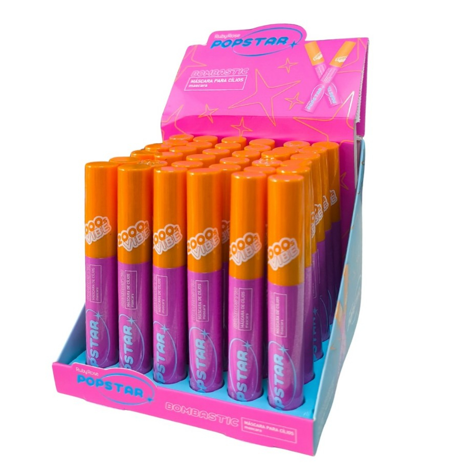Mascara De CIlios Popstar HBE2004 Ruby Rose Box C/36 peças