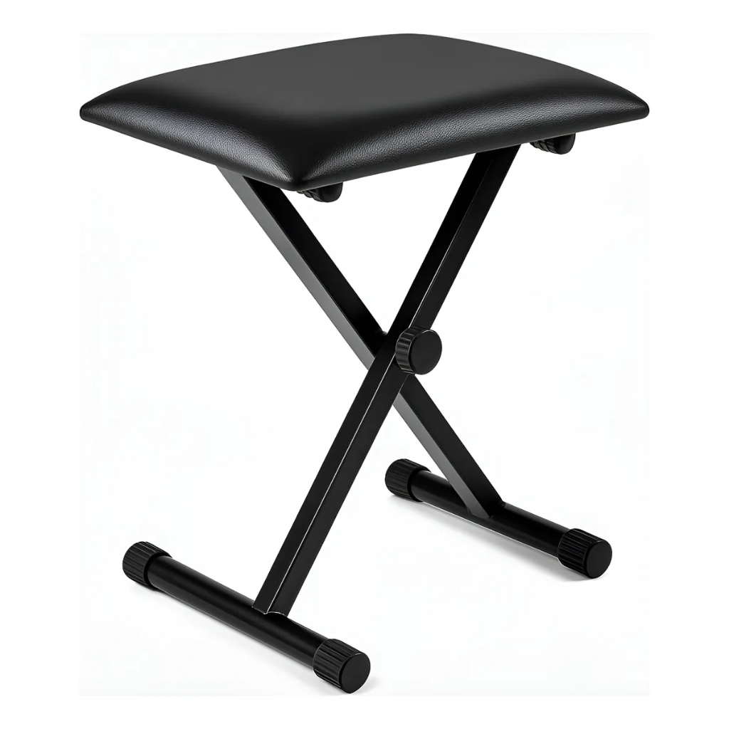 Banco Banqueta Piano Teclado Konig Regulável Portátil Em X em Oferta na Shopee