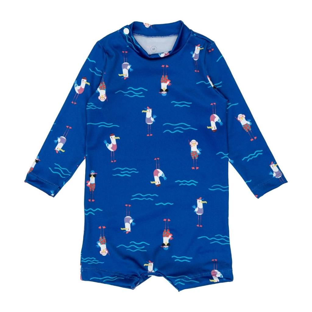 Macaquinho Bebê Praia Com Proteção Solar Uv 50