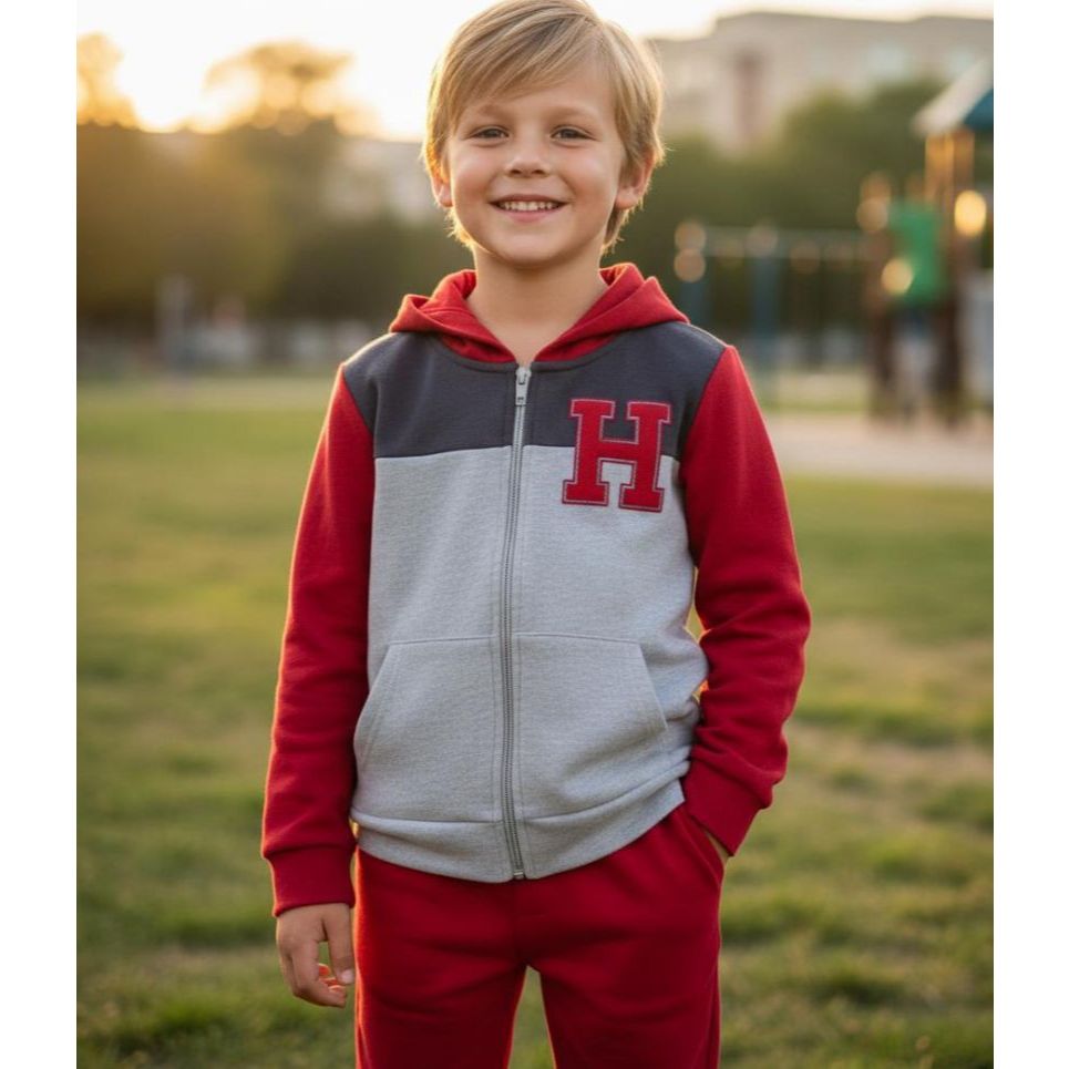 Conjunto de Moletom com capuz de inverno tamanho 3