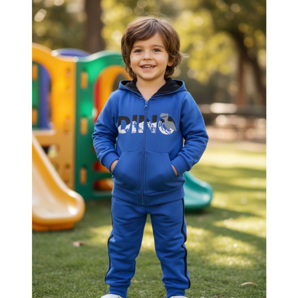 Conjunto Moletom De Inverno com capuz Tamanho 3 DINO