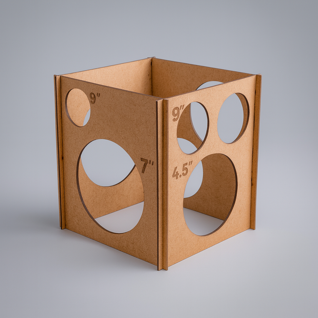 Medidor De Balões e Bexigas Em Cm Mdf Cru Em Centímetro em Oferta na Shopee