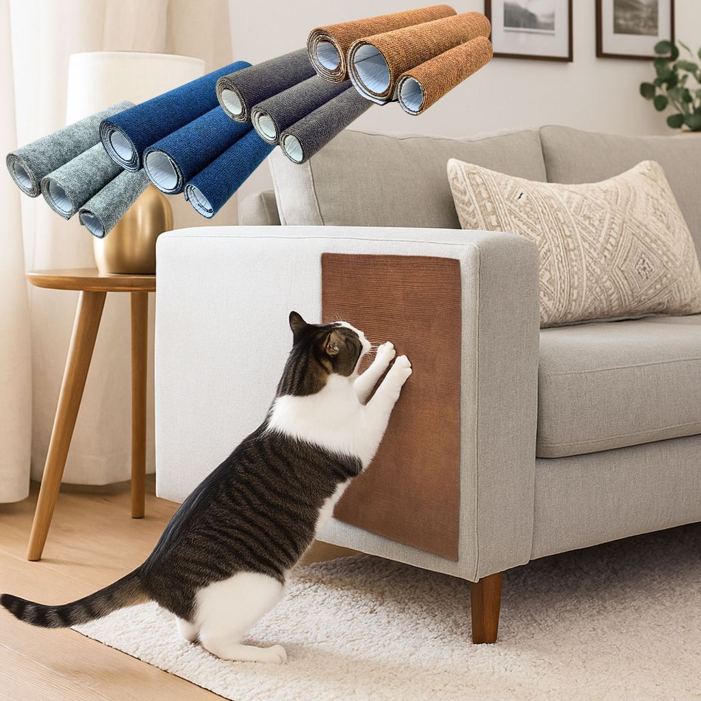Arranhador Protetor Adesivo de Cama Box  Sofá  Parede para Gato Pet